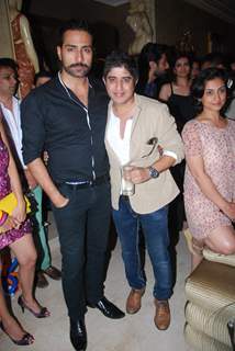 Sudhanshu Pandey, Harry Anand and Divya Dutta at Mika Singh's Birthday Bash