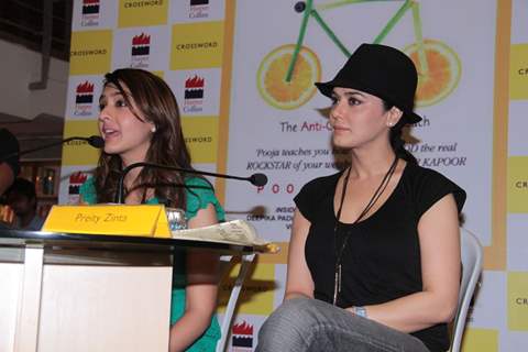 Pooja Makhija and Preity Zinta at crossword for book launch eat.delete