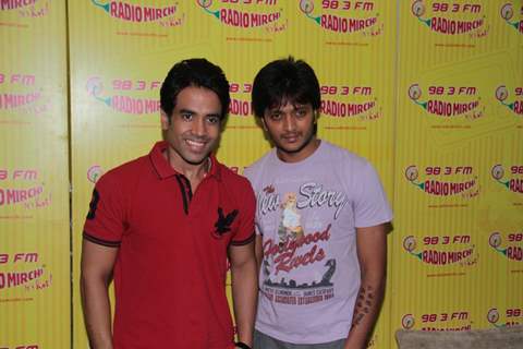 Tushar Kapoor and Riteish Deshmukh at radio mirchi for promotion of film Kyaa Super Kool Hain Hum