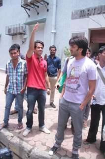 Tushar Kapoor and Riteish Deshmukh at radio mirchi for promotion of film Kyaa Super Kool Hain Hum