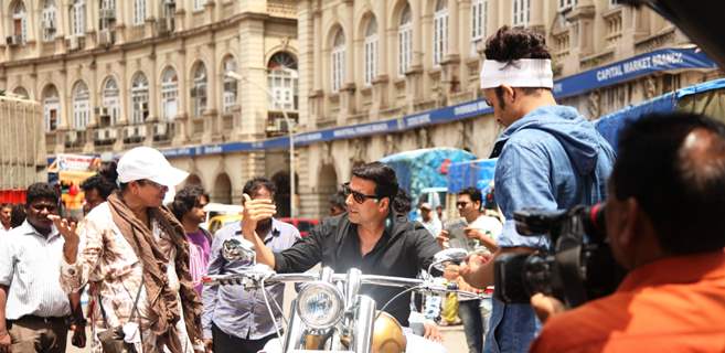 Akshay Kumar while shooting for a song for OMG! Oh My God