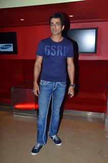 Sonu Sood at the screening of the film 'Maximum'