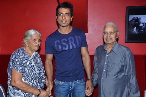 Bollywood actor Sonu Sood at the screening of the film 'Maximum' at PVR, Mumbai. .