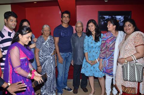 Bollywood actor Sonu Sood at the screening of the film 'Maximum' at PVR, Mumbai. .