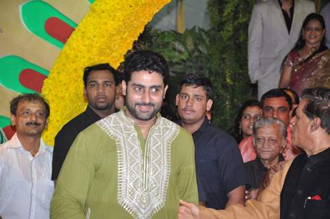 Abhishek Bachchan at Esha Deol and Bharat Takhtani wedding ceremony