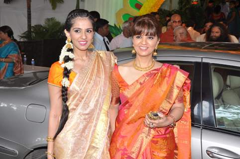 Nishika Lulla and Neeta Lulla at Esha Deol and Bharat Takhtani wedding ceremony