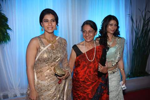 Kajol, Tanuja and Tanisha Mukherjee at Esha Deol's Wedding Reception