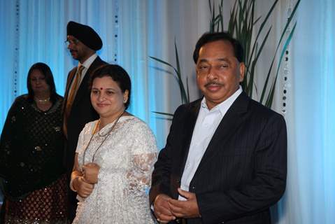 Narayan Rane at Esha Deol's Wedding Reception