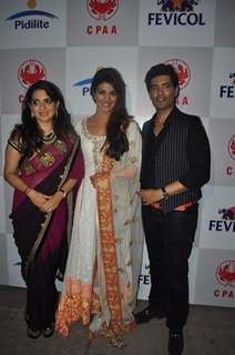 Shaina NC, Priyanka Chopra and Manish Malhotra at Pidilite CPAA fashion show Pre-Event