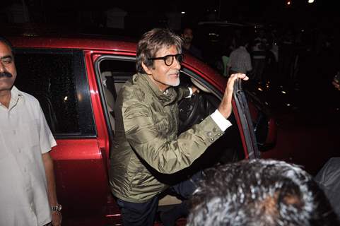 Bollywood superstar Amitabh Bachchan at the special screening of 'Bol Bachchan' at Cinemax,  Mumbai. .