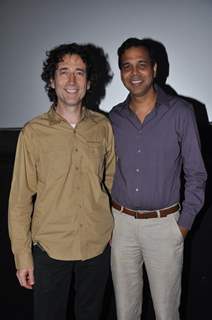 Rajan Khosa and Sandesh Shandilya at the launch of CFSI's film Gattu