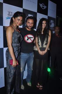 Saif Ali Khan, Deepika Padukone and Diana Penty at the 'Cocktail' bash