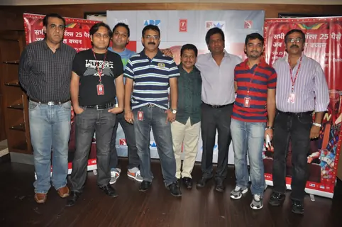 Prashant Shirsat, Ashoo Sethi with MTS group with the Cast of Bol Bachchan meet fans at Fame