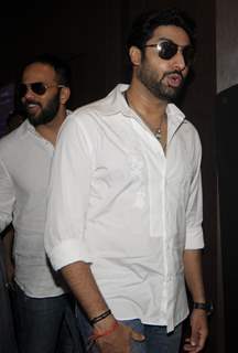 Abhishek Bachchan and Rohit Shetty of Bol Bachchan selling ticket at Fame Malad