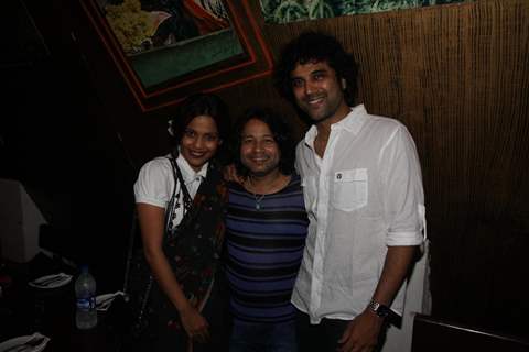 Priyanka Bose, Kailash Kher and Naresh Kamath at Kailash Kher Birthday Party