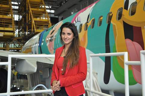 Shruti Seth at Unveiling of India’s 1st Disney branded Jet Airways plane