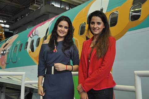 Shruti Seth and Shivshakti Sachdev at Unveiling of India’s 1st Disney branded Jet Airways plane