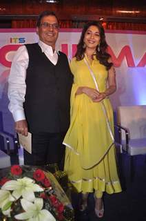 Bollywood actress Madhuri Dixit and Subhash Ghai at the launch of It's Only Cinema magazine in Novotel, Mumbai. .