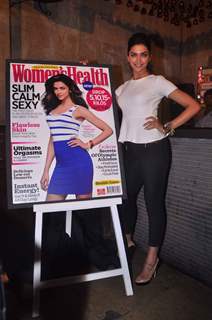 Bollywood actress Deepika Padukone launches the double issue of 'Women's Health' magazine in Shiro, Mumbai. .