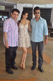 Bollywood actress Neha Sharma at Jayanti Bhai Ki Luv Story promo launch at hotel Sun N Sand. .