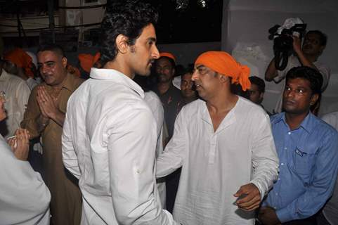 Bollywood actor Kunal Kapoor during Dara Singh's prayer meet in Andheri, Mumbai. .