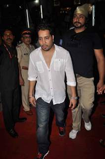 Singer Mika Singh during Dara Singh's prayer meet in Andheri, Mumbai. .