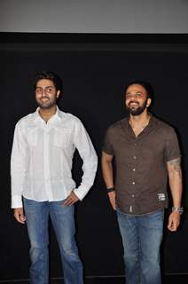 Abhishek Bachchan and Rohit Shetty visited Cinemax, Kandivali in Mumbai