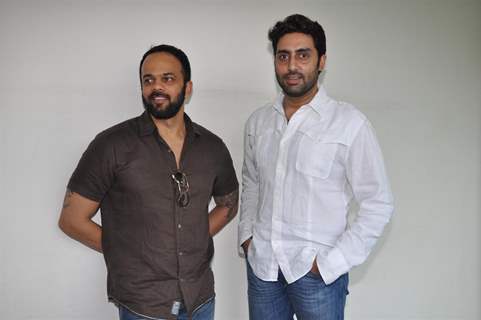 Rohit Shetty and Abhishek Bachchan promote 'Bol Bachachan' at PVR at Oberoi Mall