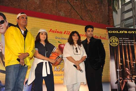 Boman Irani,Farah Khan,Bela Sehgal & Karan Johar at Poster launch of Shirin Farhad Ki Toh Nikal Padi