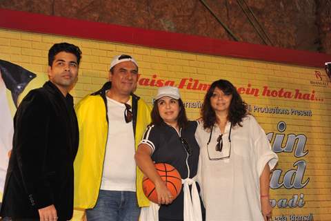 Karan Johar,Boman Irani,Farah Khan & Bela Sehgal at Poster launch of Shirin Farhad Ki Toh Nikal Padi