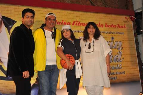 Karan Johar,Boman Irani,Farah Khan & Bela Sehgal at Poster launch of Shirin Farhad Ki Toh Nikal Padi