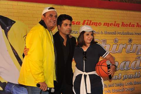 Boman Irani, Karan Johar and Farah Khan at Poster launch of 'Shirin Farhad Ki Toh Nikal Padi'