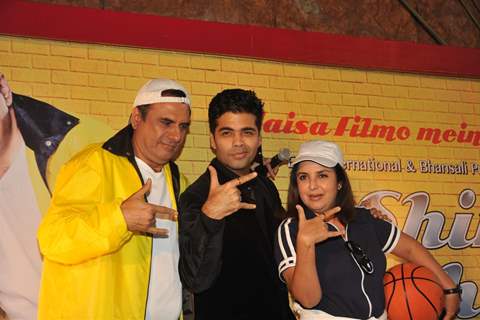 Boman Irani, Karan Johar and Farah Khan at Poster launch of 'Shirin Farhad Ki Toh Nikal Padi'