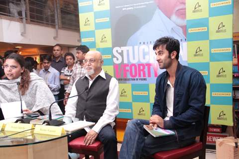 Ranbir kapoor at crossword kemps corner for book launch of Pritish Nandy