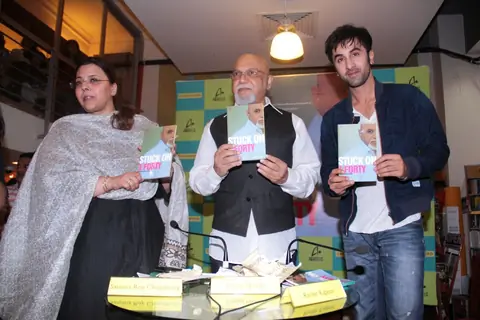 Ranbir kapoor at crossword kemps corner for book launch of Pritish Nandy