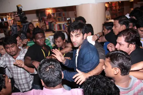 Ranbir kapoor at crossword kemps corner for book launch of Pritish Nandy