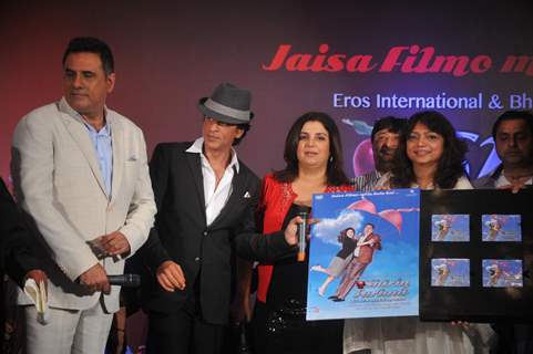 Boman, Shah Rukh, Farah, Bela Sehgal at poster & music launch of Shirin Farhad Ki Toh Nikal Padi