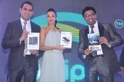 Bollywood actress Malaika Arora Khan Launches India's first 3D Tablet PC of  Swipe Telecom's called 3D LIFE held at Taj Mahal Hotel, Mumbai. (Photo:  IANS).