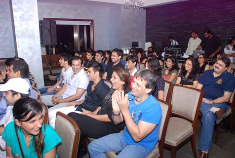 Bollywood actress Archana Puran Singh with husband, actor Parmeet Singh in Stand up comedy Night at Apicius Kitchen and Bar, Lokhandwala Andheri Mumbai India. .