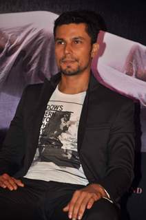 Bollywood actor Randeep Hooda at Jism 2 Press Conference, Grand Hyatt Mumbai India. .