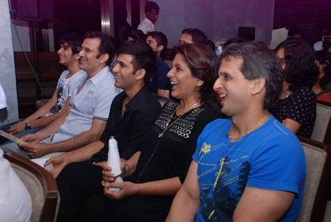 Bollywood actress Archana Puran Singh with husband, actor Parmeet Singh in Stand up comedy Night at Apicius Kitchen and Bar, Lokhandwala Andheri Mumbai India. .