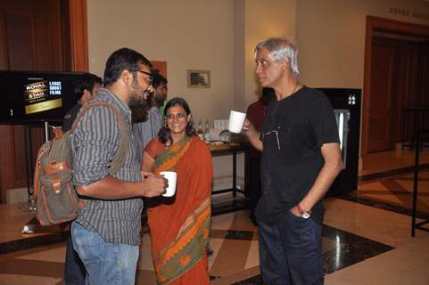 Bollywood Directors Sudhir Mishra & Anurag Kashyap at Press Conference of Large Short Film in JW Marriott, Mumbai .