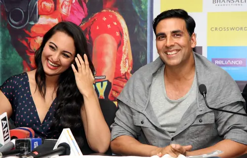 Sonakshi Sinha and Akshay Kumar at DVD launch of 'Rowdy Rathore'