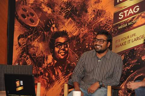 Bollywood Directors Sudhir Mishra & Anurag Kashyap at Press Conference of Large Short Film in JW Marriott, Mumbai