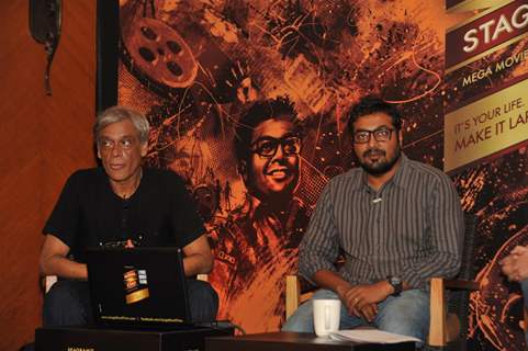 Bollywood Directors Sudhir Mishra & Anurag Kashyap at Press Conference of Large Short Film in JW Marriott, Mumbai