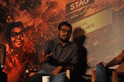 Bollywood Directors Sudhir Mishra & Anurag Kashyap at Press Conference of Large Short Film in JW Marriott, Mumbai