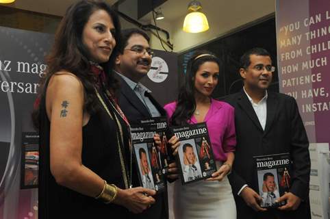 Malaika Arora Khan, Chetan Bhagat and Shobha De launched Mercedes-Benz Magazine at Crossword