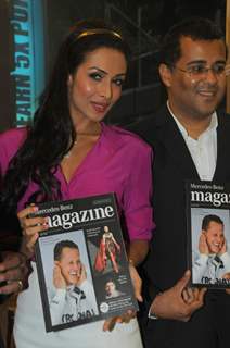 Malaika Arora Khan and Chetan Bhagat launched Mercedes-Benz Magazine at Crossword