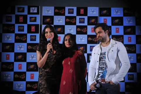 Bipasha Basu, Shagufta Rafique and Emraan Hashmi at First trailer launch of 'Raaz 3'