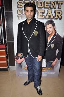 Director-producer Karan Johar at Student Of The Year First Look Trailer launch in PVR, Mumbai. .